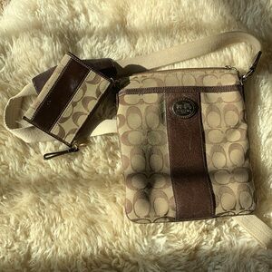 Coach Crossbody Purse with Matching Purse